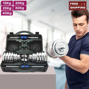 Pure Iron Adjustable Dumbbell Set