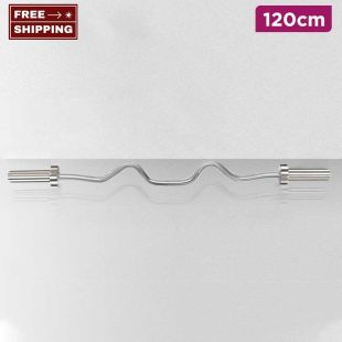 120cm Curved Steel Barbell Bar