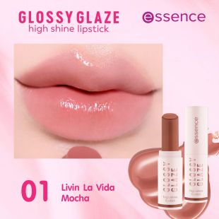 Essence Glossy Glaze Lipstick - 01 Livin La Vida Mocha