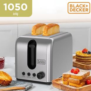 محمصة خبز 1050 واط شريحتين من Black + Decker