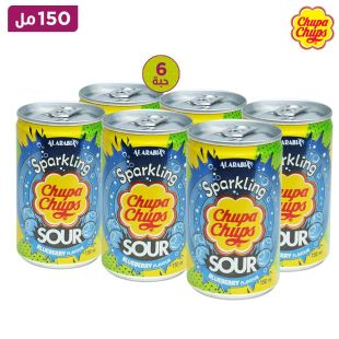 تشوبا- مشروب الفوار بنكهة التوت الأزرق الحامض 150 مل × 6