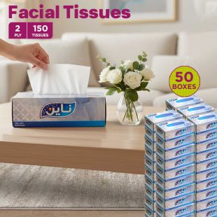 Facial Tissues 150 x 2 Ply 50 Box by NINE