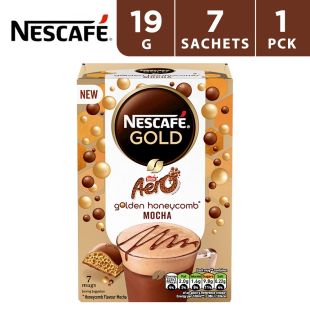 نسكافيه جولد ايرو أكياس قهوة سريعة التحضير بالعسل 7 × 19 جم