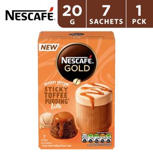 نسكافيه جولد قهوة سريعة التحضيرستيكي توفي بودينغ لاتيه 7 × 20 جم
