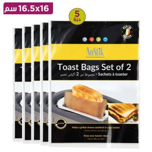 أكياس توست – مقاس 16 × 16.5 سم (بني) × 4
