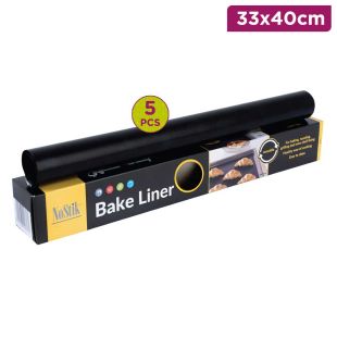 Bake Liner 33x40cm black x 4