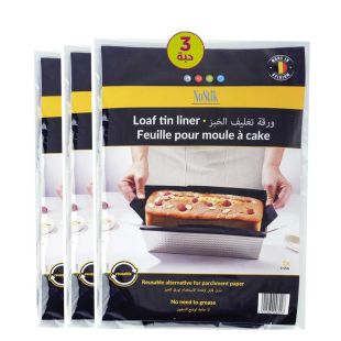 ورق خبز لقوالب الرغيف – 1–2 رطل × 3