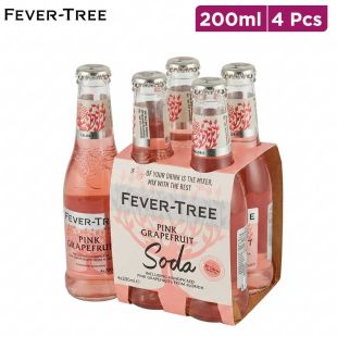 Fever-Tree Pink Grapefruit Soda – 4 × 200 ml