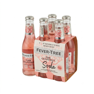 Fever-Tree Pink Grapefruit Soda – 4 × 200 ml