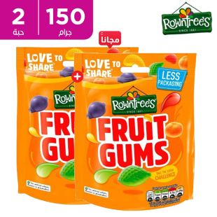  رونتري - علكة النباتية بنكهة الفواكهة 2 × 150 جم