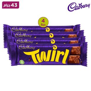 كادبوري - شيكولاتة تويرل 4 × 43 جم