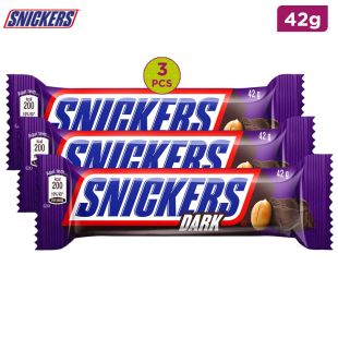 Snickers Dark Chocolate Bar 42G x 3