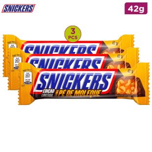 Snickers PE DE Moleque Peanut Butter 42G x 3