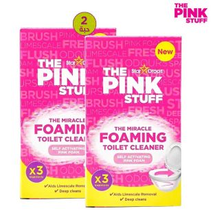 ذا بينك ستاف - منظف ​​المرحاض الرغوي 300 مل × 2