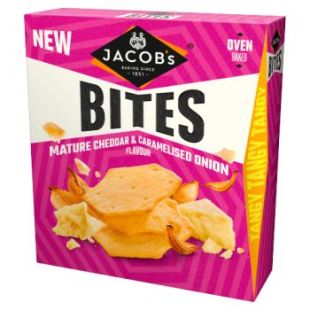 Jacob's Bites Mature Cheddar & Onion 125G