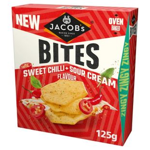 Jacob's Bites Sweet Chilli & Sour Cream 125G