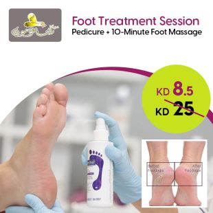 Dry Feet Treatment + Pedicure & Cleansing Session + Foot Massage (10 min) from Chateau Moon Beauty Center
