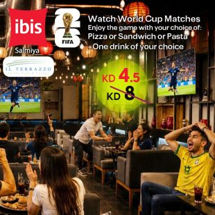 Watch World Cup Matches with Meal at Ibis Hotel Salmiya Branch