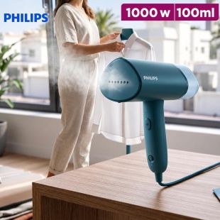 Foldable Handheld Garment Steamer 1000W 100ml by PHILIPS