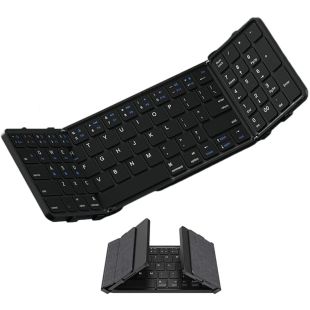 لوحة مفاتيح بلوتوث لاسلكية قابلة للطي