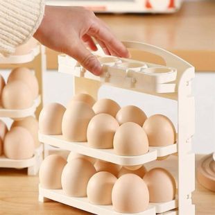 3 Layers Folding Egg Storage Box 24 Eggs
