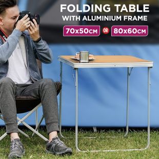 Folding Table with Aluminum Frame