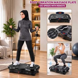Foot Vibration Massage Plate 120 Speeds with Remote