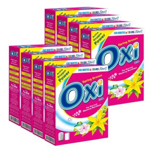 Oxi Brite Powder Detergent Semi Automatic with Spring Breeze 8×120 g