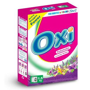 Oxi powder detergent with Lavender Breeze Automatic Laundry 1.5kg