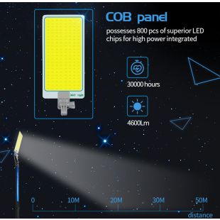 مصباح تخييم تلسكوبي LED مع ريموت