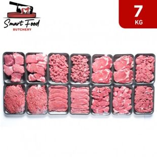 Fresh Assorted Veal Meat Box Slaughtered in Kuwait 7 kg by Smart Food