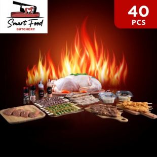 Fresh Grills Mix Box 40 Pcs Meal for 6 by Smart Food