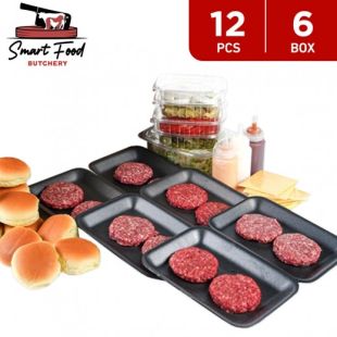 Fresh Kuwaiti Beef Burger Box 12 Pcs by Smart Food