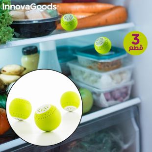كرات التخلص من الروائح في الثلاجة 3 قطع من Innovagoods