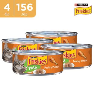 طعام القطط وجبة دجاج 4 × 156 جرام من Friskies