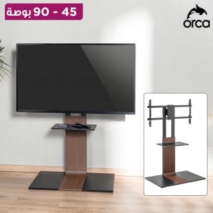 ستاند تلفزيون أرضي من 45 إلى 90 بوصة من Orca