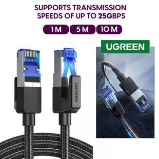 CAT8 Shielded Round Braided Cable Modular Plugs by UGREEN