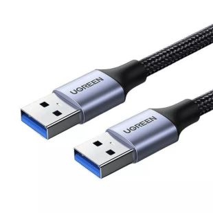 كيبل USB-A Male إلى USB-A Male USB 3.0 مضفر 2 متر - أسود من UGREEN