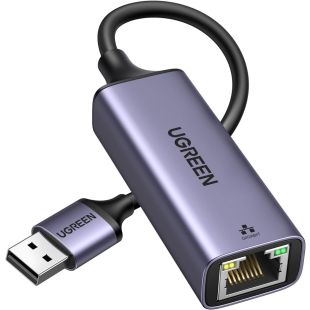 محول USB 3.0 إلى إيثرنت - رمادي من UGREEN