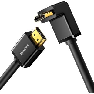 كابل HDMI بزاوية قائمة بطول 2 متر - أسود من UGREEN