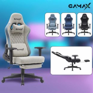 كرسي ألعاب الفيديو مع مسند للقدمين من Gamax