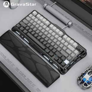 Wireless Mechanical Mercury K1 Gaming Keyboard - Gradient Black by GravaStar