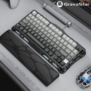 لوحة مفاتيح الألعاب الميكانيكية اللاسلكية Mercury K1 - أسود من GravaStar