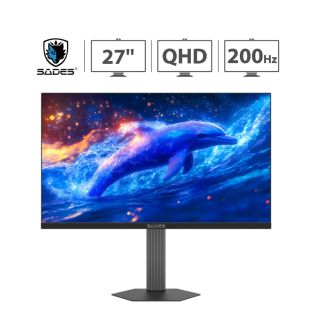 شاشة ألعاب BN-Dolphin QHD قياس 27 بوصة بتردد 200 هرتز وسرعة استجابة 0.5 مللي ثانية من Sades
