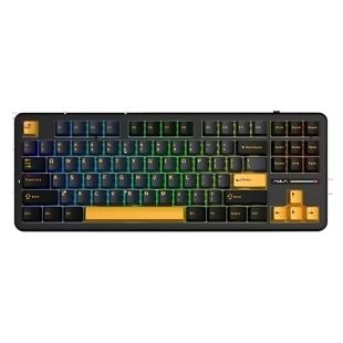 لوحة مفاتيح ميكانيكية سلكية F87 بمفاتيح Grey Wood V3 من AULA