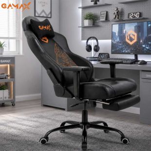 Gamax Leather Gaming Chair with Footrest