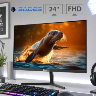 شاشة ألعاب AU-Sealion FHD قياس 24 بوصة بتردد 260 هرتز وسرعة استجابة 0.5 مللي ثانية من Sades
