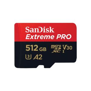 بطاقة ذاكرة خارجية Extreme PRO سعة 512 جيجا بايت من SanDisk