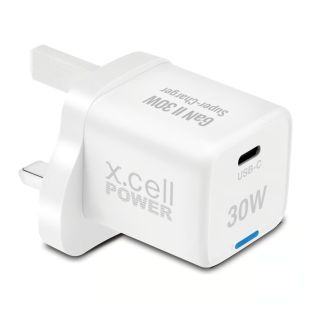 Wall Charger 30W with Type-C PD and USB-A Ports by X.Cell