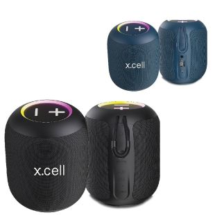 طقم 2 مكبرصوت لاسلكي SP-314 قوة 200 واط مع إقران مزدوج وإضاءة RGB من X.Cell